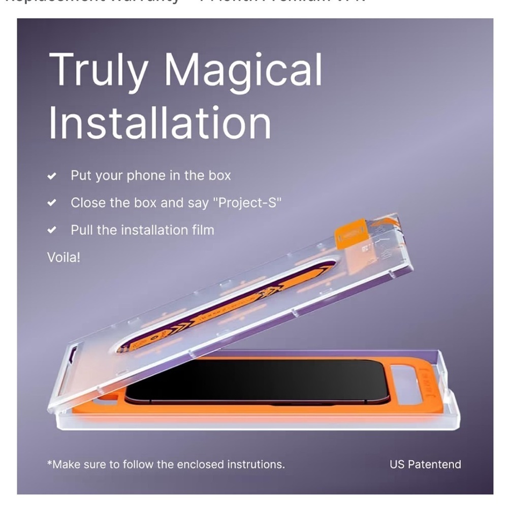 Magic Glass Screen Protector for iPhone 15 pro 6.1” - Clear - Picture 4 of 7